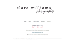 Desktop Screenshot of clarawilliamsphotography.blogspot.com