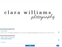 Tablet Screenshot of clarawilliamsphotography.blogspot.com