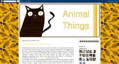 Desktop Screenshot of aniimalthings.blogspot.com