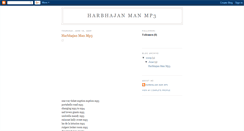 Desktop Screenshot of harbhajanmanmp3.blogspot.com
