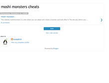 Tablet Screenshot of moshimonsterscheats.blogspot.com