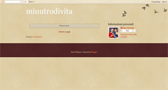 Desktop Screenshot of minutrodivita.blogspot.com