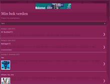 Tablet Screenshot of minbokverden.blogspot.com