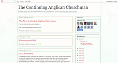 Desktop Screenshot of continuinganglican.blogspot.com