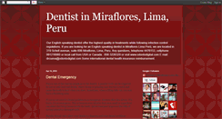 Desktop Screenshot of dentistinperu.blogspot.com