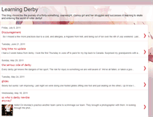 Tablet Screenshot of learningderby.blogspot.com