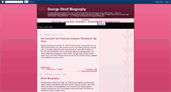 Desktop Screenshot of georgestraitbiography.blogspot.com