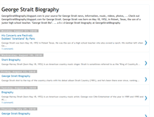 Tablet Screenshot of georgestraitbiography.blogspot.com
