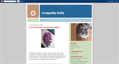 Desktop Screenshot of croquetteknits.blogspot.com