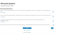 Tablet Screenshot of discountcarparts.blogspot.com