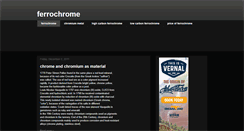 Desktop Screenshot of ferrochrome.blogspot.com