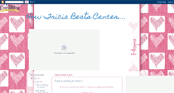 Desktop Screenshot of howtriciabeatscancer.blogspot.com