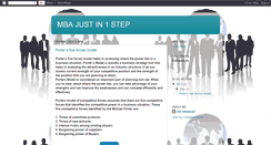 Desktop Screenshot of 1stepmba.blogspot.com