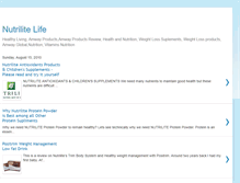 Tablet Screenshot of healthynutrilitelife.blogspot.com