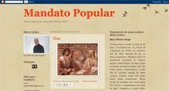 Desktop Screenshot of mandenoseudeputado.blogspot.com