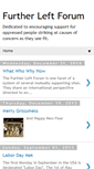 Mobile Screenshot of further-left-forum.blogspot.com