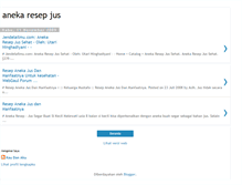 Tablet Screenshot of aneka33resep33jus.blogspot.com