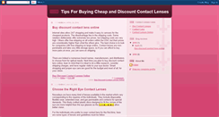 Desktop Screenshot of discountcontactlensesonline.blogspot.com