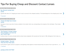 Tablet Screenshot of discountcontactlensesonline.blogspot.com