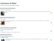 Tablet Screenshot of literature-and-water.blogspot.com