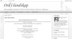 Desktop Screenshot of ordilandskap.blogspot.com