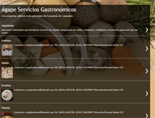 Tablet Screenshot of agapeserviciosgastronomicos.blogspot.com