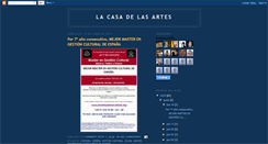 Desktop Screenshot of lacasadelasartes.blogspot.com