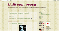 Desktop Screenshot of ocafeeaprosa.blogspot.com