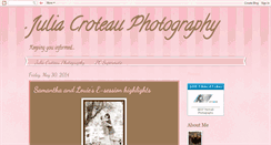 Desktop Screenshot of juliacroteauphotography.blogspot.com