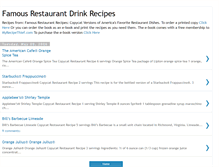 Tablet Screenshot of famous-restaurant-drink-recipes.blogspot.com