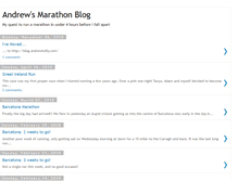 Tablet Screenshot of andrewsmarathonblog.blogspot.com