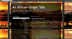 Desktop Screenshot of mygingertale.blogspot.com