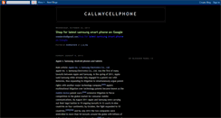 Desktop Screenshot of callmycellphone.blogspot.com
