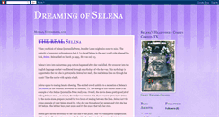 Desktop Screenshot of dreamingofselena.blogspot.com