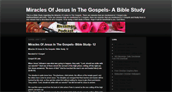 Desktop Screenshot of miraclesofchrist.blogspot.com