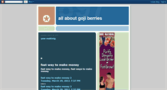 Desktop Screenshot of effect-goji-berries.blogspot.com