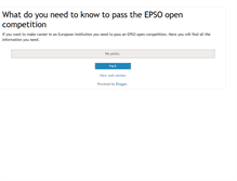 Tablet Screenshot of eu-epso.blogspot.com