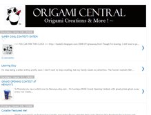 Tablet Screenshot of origamicentral.blogspot.com