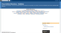Desktop Screenshot of freehobbiesarticle.blogspot.com