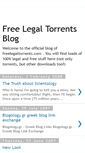 Mobile Screenshot of freelegaltorrents.blogspot.com
