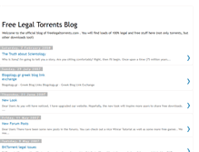 Tablet Screenshot of freelegaltorrents.blogspot.com