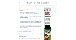 Desktop Screenshot of multi-super-greens.blogspot.com