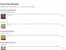 Tablet Screenshot of fussfreedinner.blogspot.com