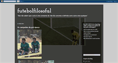 Desktop Screenshot of futebolfilosofal.blogspot.com