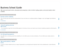 Tablet Screenshot of businessschoolguide.blogspot.com