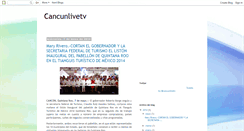 Desktop Screenshot of cancunlivetv.blogspot.com