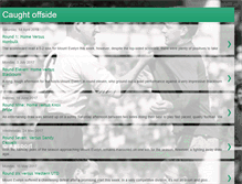 Tablet Screenshot of caughtoffsidefootball.blogspot.com