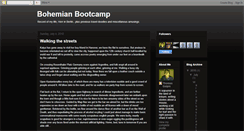 Desktop Screenshot of bohemianbootcamp.blogspot.com