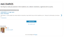 Tablet Screenshot of masdiarios.blogspot.com