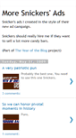Mobile Screenshot of moresnickersads.blogspot.com